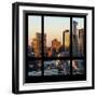 View from the Window - Hell's Kitchen at Sunset - Manhattan-Philippe Hugonnard-Framed Photographic Print