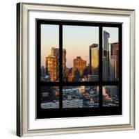 View from the Window - Hell's Kitchen at Sunset - Manhattan-Philippe Hugonnard-Framed Photographic Print