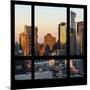 View from the Window - Hell's Kitchen at Sunset - Manhattan-Philippe Hugonnard-Mounted Photographic Print