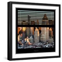 View from the Window - Hell's Kitchen at Sunset - Manhattan-Philippe Hugonnard-Framed Premium Photographic Print