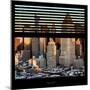 View from the Window - Hell's Kitchen at Sunset - Manhattan-Philippe Hugonnard-Mounted Premium Photographic Print