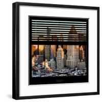 View from the Window - Hell's Kitchen at Sunset - Manhattan-Philippe Hugonnard-Framed Photographic Print