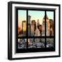 View from the Window - Hell's Kitchen at Sunset - Manhattan-Philippe Hugonnard-Framed Photographic Print