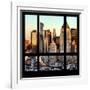 View from the Window - Hell's Kitchen at Sunset - Manhattan-Philippe Hugonnard-Framed Photographic Print