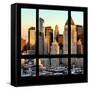 View from the Window - Hell's Kitchen at Sunset - Manhattan-Philippe Hugonnard-Framed Stretched Canvas