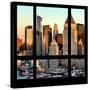 View from the Window - Hell's Kitchen at Sunset - Manhattan-Philippe Hugonnard-Stretched Canvas