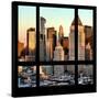 View from the Window - Hell's Kitchen at Sunset - Manhattan-Philippe Hugonnard-Stretched Canvas