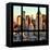 View from the Window - Hell's Kitchen at Sunset - Manhattan-Philippe Hugonnard-Framed Stretched Canvas