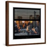 View from the Window - Hell's Kitchen at Sunset - Manhattan-Philippe Hugonnard-Framed Photographic Print