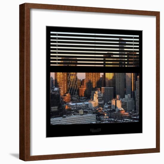 View from the Window - Hell's Kitchen at Sunset - Manhattan-Philippe Hugonnard-Framed Photographic Print