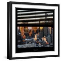 View from the Window - Hell's Kitchen at Sunset - Manhattan-Philippe Hugonnard-Framed Photographic Print