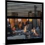 View from the Window - Hell's Kitchen at Sunset - Manhattan-Philippe Hugonnard-Mounted Photographic Print