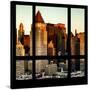 View from the Window - Hell's Kitchen at Sunset - Manhattan-Philippe Hugonnard-Stretched Canvas
