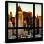 View from the Window - Hell's Kitchen at Sunset - Manhattan-Philippe Hugonnard-Stretched Canvas