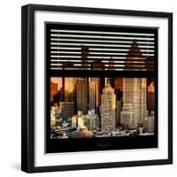 View from the Window - Hell's Kitchen at Sunset - Manhattan-Philippe Hugonnard-Framed Premium Photographic Print