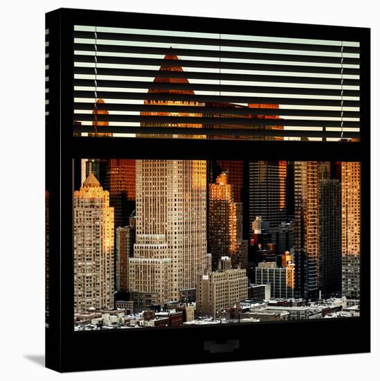 View from the Window - Hell's Kitchen at Sunset - Manhattan-Philippe Hugonnard-Stretched Canvas