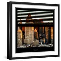 View from the Window - Hell's Kitchen at Sunset - Manhattan-Philippe Hugonnard-Framed Premium Photographic Print