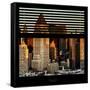 View from the Window - Hell's Kitchen at Sunset - Manhattan-Philippe Hugonnard-Framed Stretched Canvas