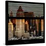 View from the Window - Hell's Kitchen at Sunset - Manhattan-Philippe Hugonnard-Stretched Canvas