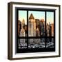 View from the Window - Hell's Kitchen at Sunset - Manhattan-Philippe Hugonnard-Framed Photographic Print