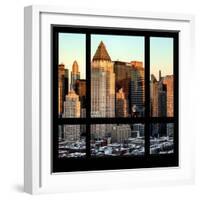 View from the Window - Hell's Kitchen at Sunset - Manhattan-Philippe Hugonnard-Framed Photographic Print