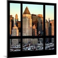 View from the Window - Hell's Kitchen at Sunset - Manhattan-Philippe Hugonnard-Mounted Photographic Print