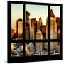 View from the Window - Hell's Kitchen at Sunset - Manhattan-Philippe Hugonnard-Stretched Canvas