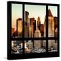 View from the Window - Hell's Kitchen at Sunset - Manhattan-Philippe Hugonnard-Stretched Canvas