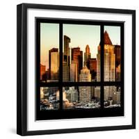 View from the Window - Hell's Kitchen at Sunset - Manhattan-Philippe Hugonnard-Framed Photographic Print