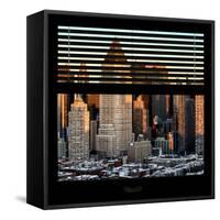View from the Window - Hell's Kitchen at Sunset - Manhattan-Philippe Hugonnard-Framed Stretched Canvas