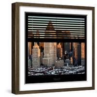 View from the Window - Hell's Kitchen at Sunset - Manhattan-Philippe Hugonnard-Framed Photographic Print