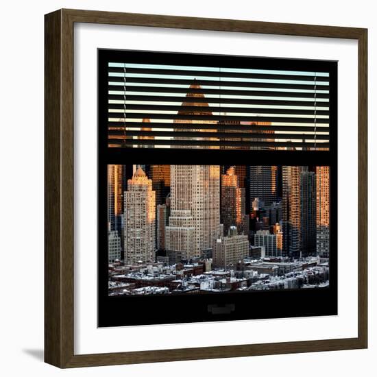 View from the Window - Hell's Kitchen at Sunset - Manhattan-Philippe Hugonnard-Framed Photographic Print