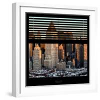 View from the Window - Hell's Kitchen at Sunset - Manhattan-Philippe Hugonnard-Framed Photographic Print