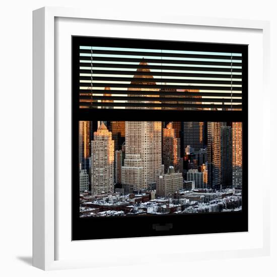 View from the Window - Hell's Kitchen at Sunset - Manhattan-Philippe Hugonnard-Framed Photographic Print