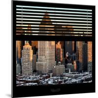 View from the Window - Hell's Kitchen at Sunset - Manhattan-Philippe Hugonnard-Mounted Photographic Print