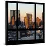 View from the Window - Hell's Kitchen at Sunset - Manhattan-Philippe Hugonnard-Stretched Canvas