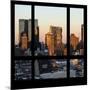 View from the Window - Hell's Kitchen at Sunset - Manhattan-Philippe Hugonnard-Mounted Photographic Print