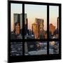 View from the Window - Hell's Kitchen at Sunset - Manhattan-Philippe Hugonnard-Mounted Premium Photographic Print