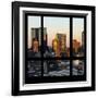 View from the Window - Hell's Kitchen at Sunset - Manhattan-Philippe Hugonnard-Framed Photographic Print