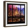 View from the Window - Hell's Kitchen Night - Manhattan-Philippe Hugonnard-Framed Premium Photographic Print