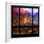 View from the Window - Hell's Kitchen Night - Manhattan-Philippe Hugonnard-Framed Premium Photographic Print