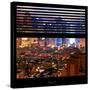 View from the Window - Hell's Kitchen Night - Manhattan-Philippe Hugonnard-Stretched Canvas