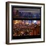 View from the Window - Hell's Kitchen Night - Manhattan-Philippe Hugonnard-Framed Photographic Print