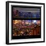 View from the Window - Hell's Kitchen Night - Manhattan-Philippe Hugonnard-Framed Photographic Print