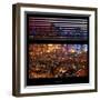 View from the Window - Hell's Kitchen Night - Manhattan-Philippe Hugonnard-Framed Photographic Print