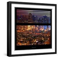 View from the Window - Hell's Kitchen Night - Manhattan-Philippe Hugonnard-Framed Photographic Print