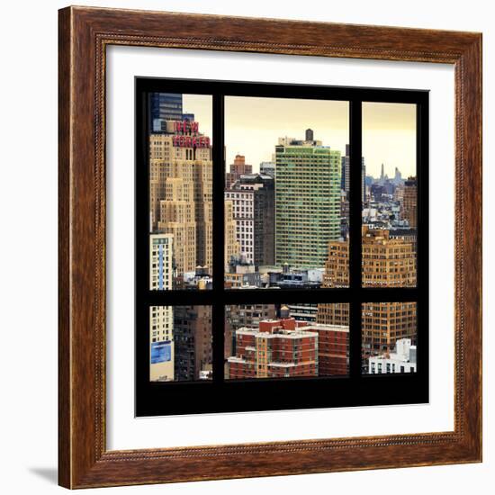 View from the Window - Hell's Kitchen - NYC-Philippe Hugonnard-Framed Photographic Print