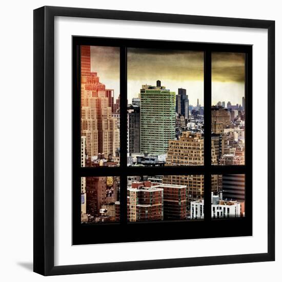 View from the Window - Hell's Kitchen - NYC-Philippe Hugonnard-Framed Photographic Print