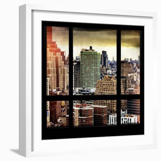 View from the Window - Hell's Kitchen - NYC-Philippe Hugonnard-Framed Photographic Print