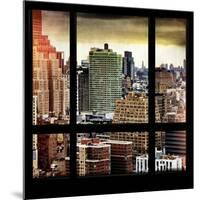 View from the Window - Hell's Kitchen - NYC-Philippe Hugonnard-Mounted Premium Photographic Print